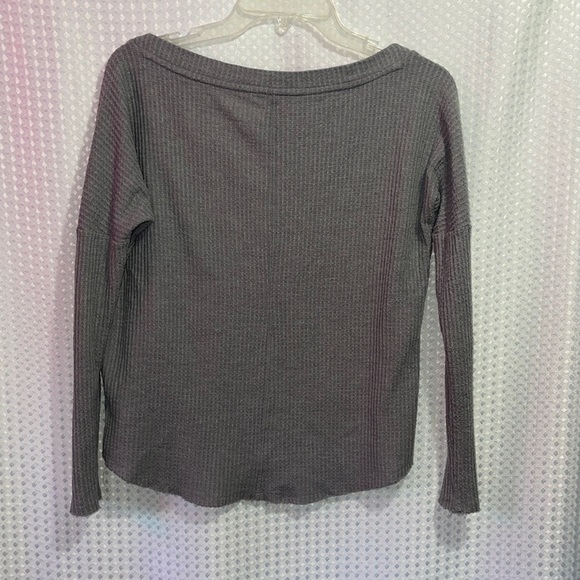 Aeropostale Women's Seriously Soft Perfect Waffle Tee Gray Size XS - Picture 3 of 3